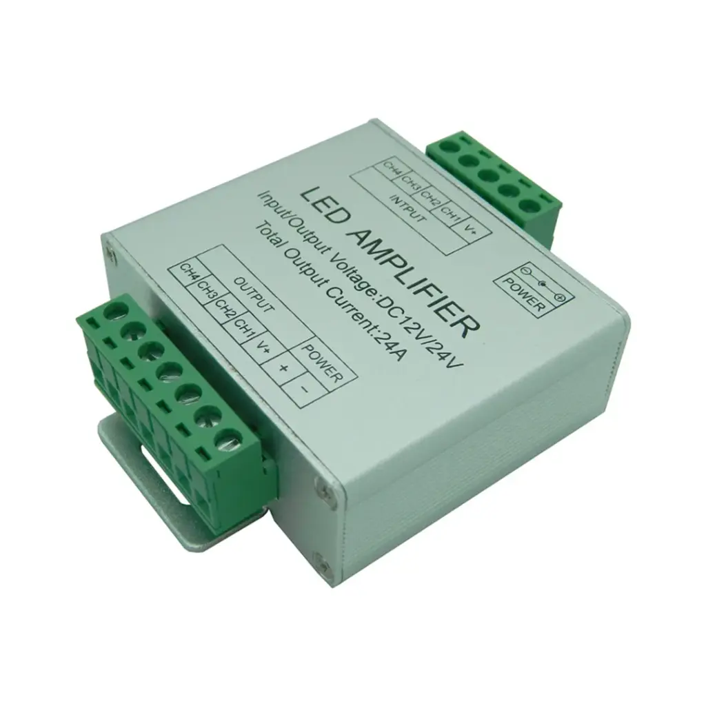 Amplificador RGBW DC5V/ DC12V: 288W / DC24V: 576W