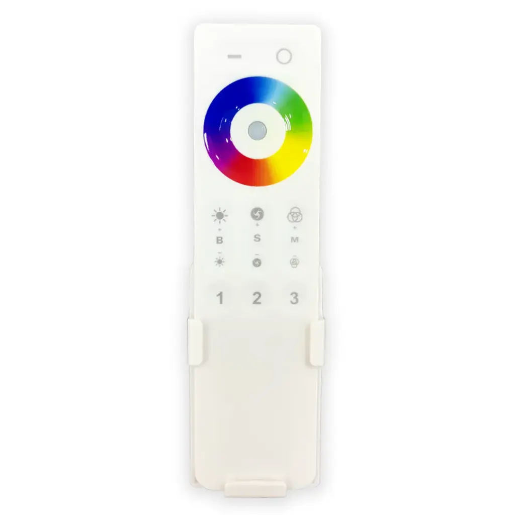 Mando para controlador 2.4GHz. RGB (3 zonas máx.) DC12V: 144W / 24V:288W