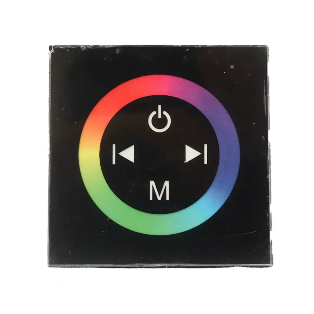 Controlador táctil RGB empotrable 4A, DC12V:144W / DC24V:288W 