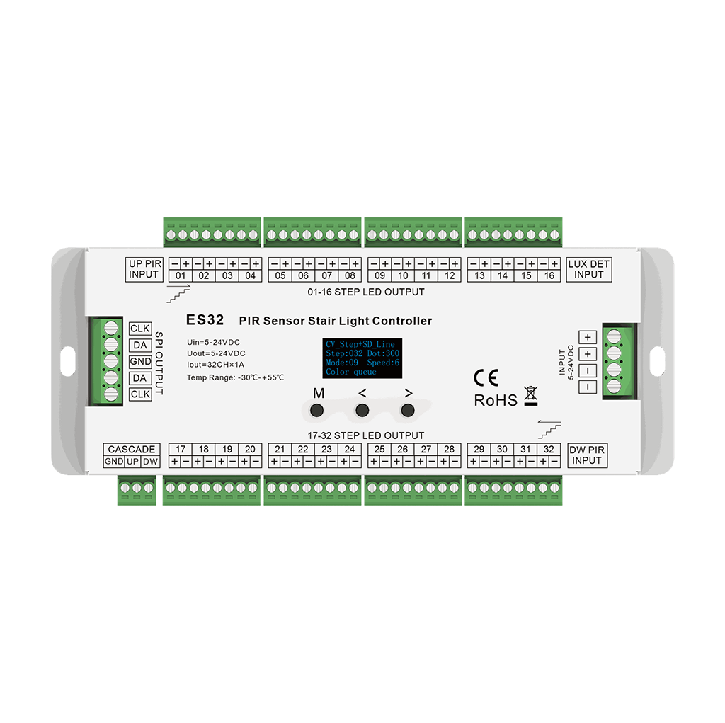 Controlador para escalera con sensor PIR. E32