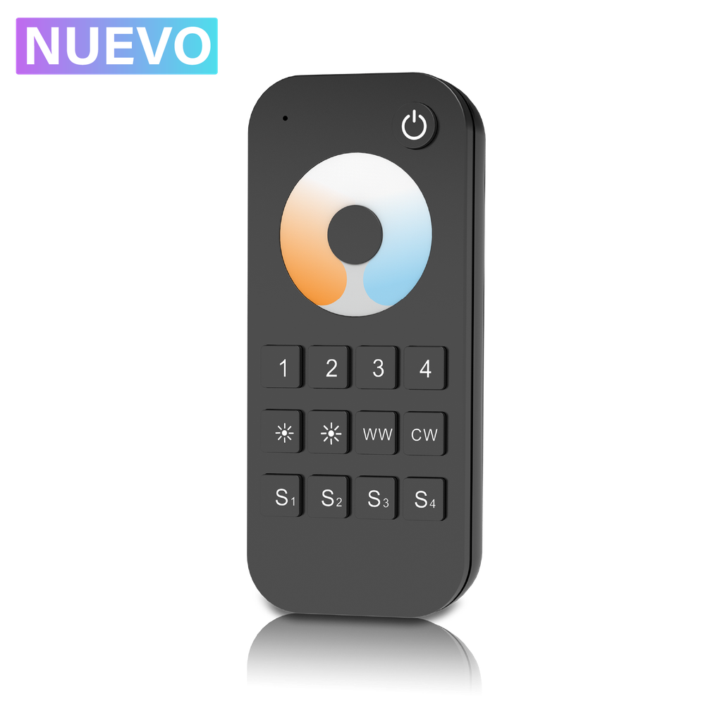 Mando para controlar tiras LED bicolor (CCT) (4 zonas)