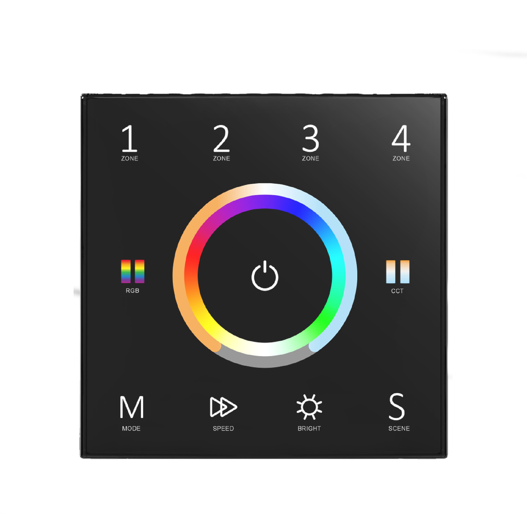 Mando empotrable universal (5 en 1) para 4 zonas 220V. MUCN4