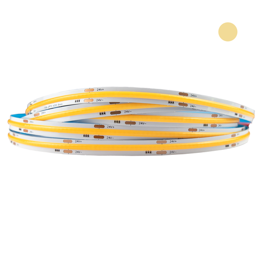 [139852] Tira LED COB 11W 480LEDs/m IP20 Luz Cálida 3000ºK DC24V 8mm 5m (copia)