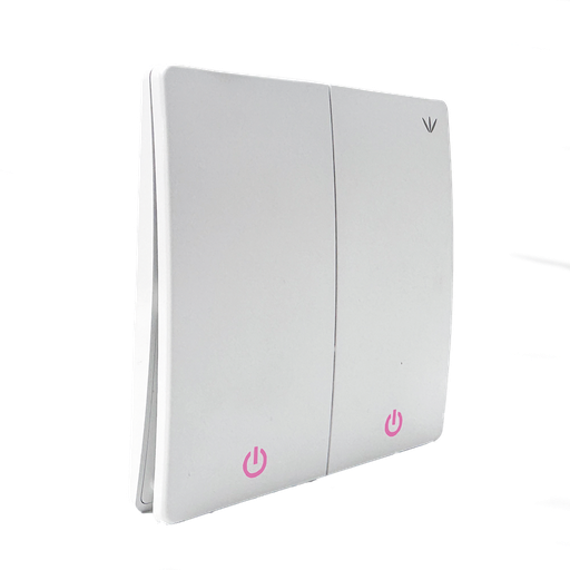 [2210121] Interruptor inalámbrico blanco de 2 botones