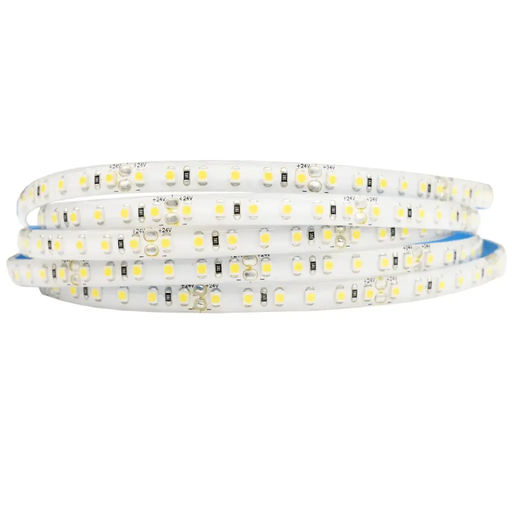 [1052133] Tira LED 9,6W  DC24V 120LEDs/m SMD3528 IP65 6000K (Luz Fría-azulada) 8mm 5m