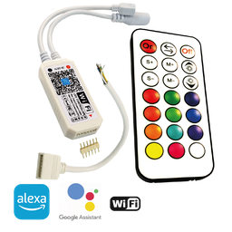 [188534] Controlador RGB+CCT con Wi-Fi y mando, DC12V: 192W / DC24V: 384W