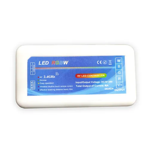 [188641] Controlador 2.4GHz. para tiras LED RGBW (4 zonas máx.) DC12V: 192W / 24V: 384W