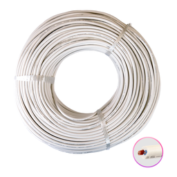 [2412502] Cable DC de 2 hilos monocolor 0.5 blanco para tira led 230v (100m)