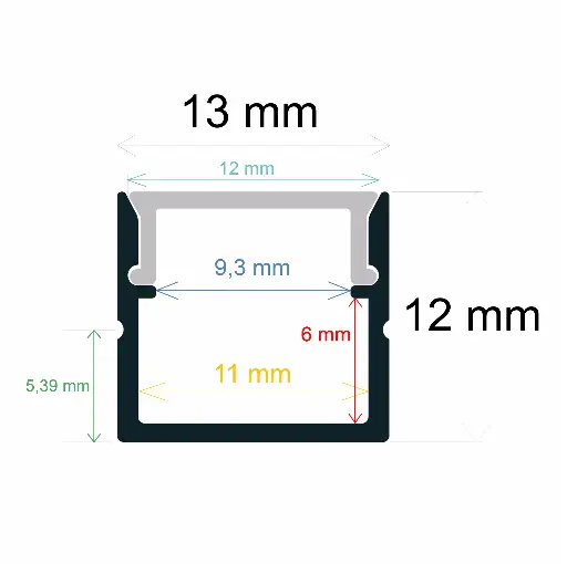 [161311] Surface profile 13 mm x 12 mm
