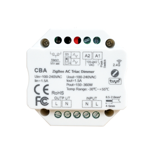 [201252] Controlador Zigbee & RF Triac AC 220V. CBA