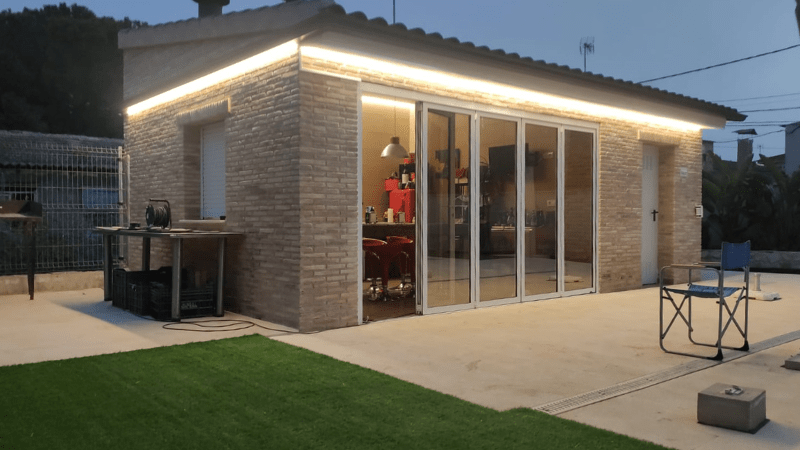 tiras led en exterior