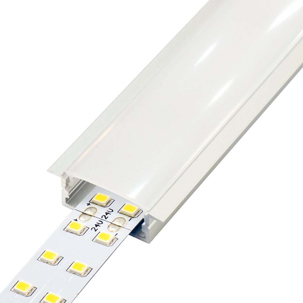  Bases de la lámpara perfil de tira led de 1.6 ft para 5050 3528  5630 y tira de LED blanca tira led perfil aluminio tira perfil - (Color:  1PC; Tipo de