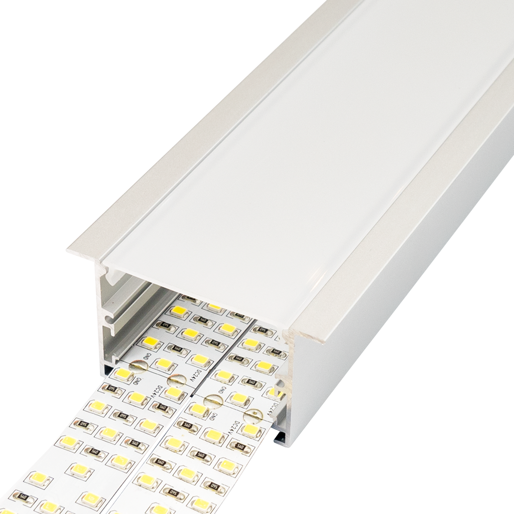 Perfil LED empotrable de 64,8 mm x 35 mm, Iludec