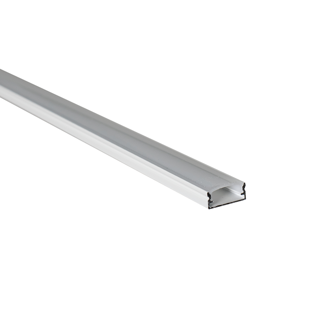 Perfil LED de superficie de 17.2 mm x 7 mm lacado en blanco