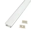 Perfil LED empotrable en el suelo de exteriores de 27,2 mm x 11 mm