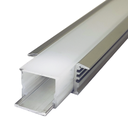 Perfil LED empotrable impermeable IP65 de 25 mm x 13 mm