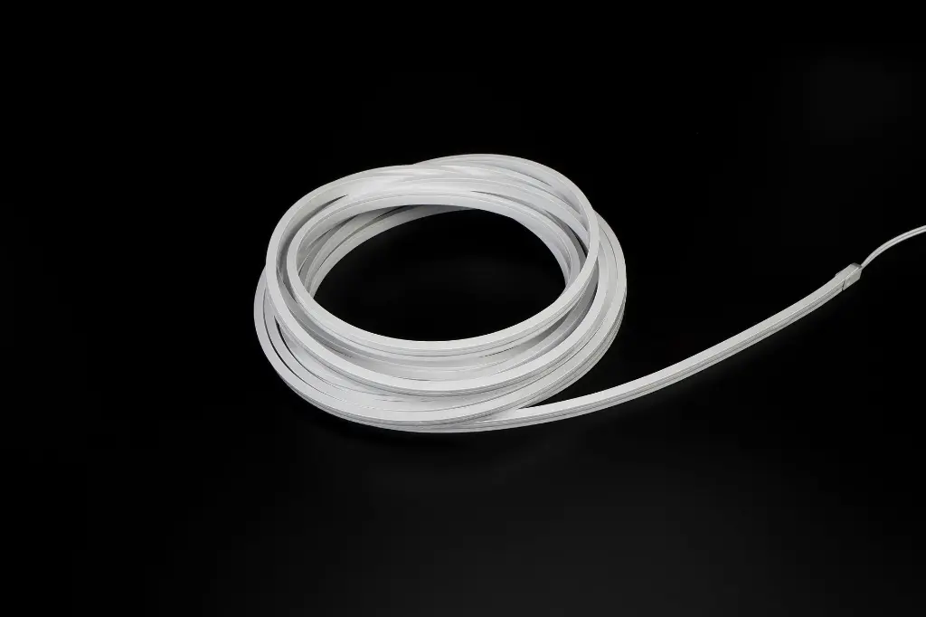 Tira LED de neon 10W DC24V IP67  2700ºK Luz calida 4mm 5m