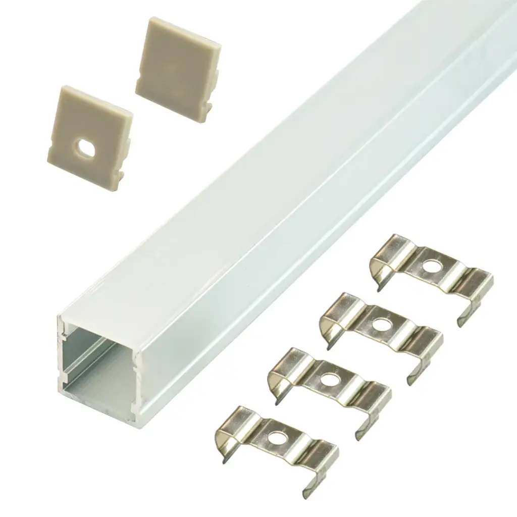 Perfil LED de superficie de 20 mm x 19,7 mm