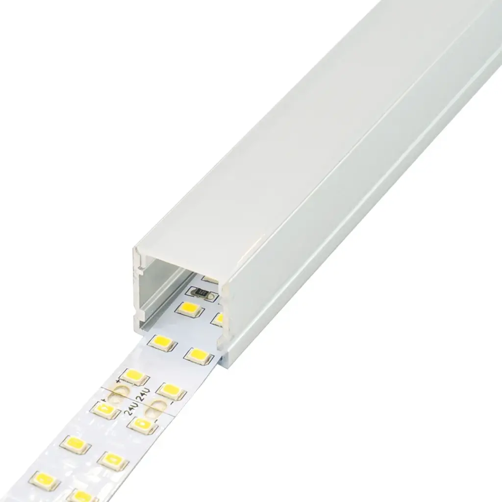 Perfil LED de superficie de 20 mm x 19,7 mm