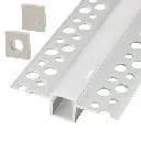 Perfil LED para empotrar en una obra de 52,25 mm x 13,15 mm