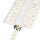 Perfil LED para empotrar en una obra de 52,25 mm x 13,15 mm