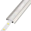 Perfil LED de superficie de 24,77 mm x 7,4 mm