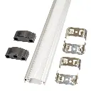 Perfil LED de superficie de 24,77 mm x 7,4 mm