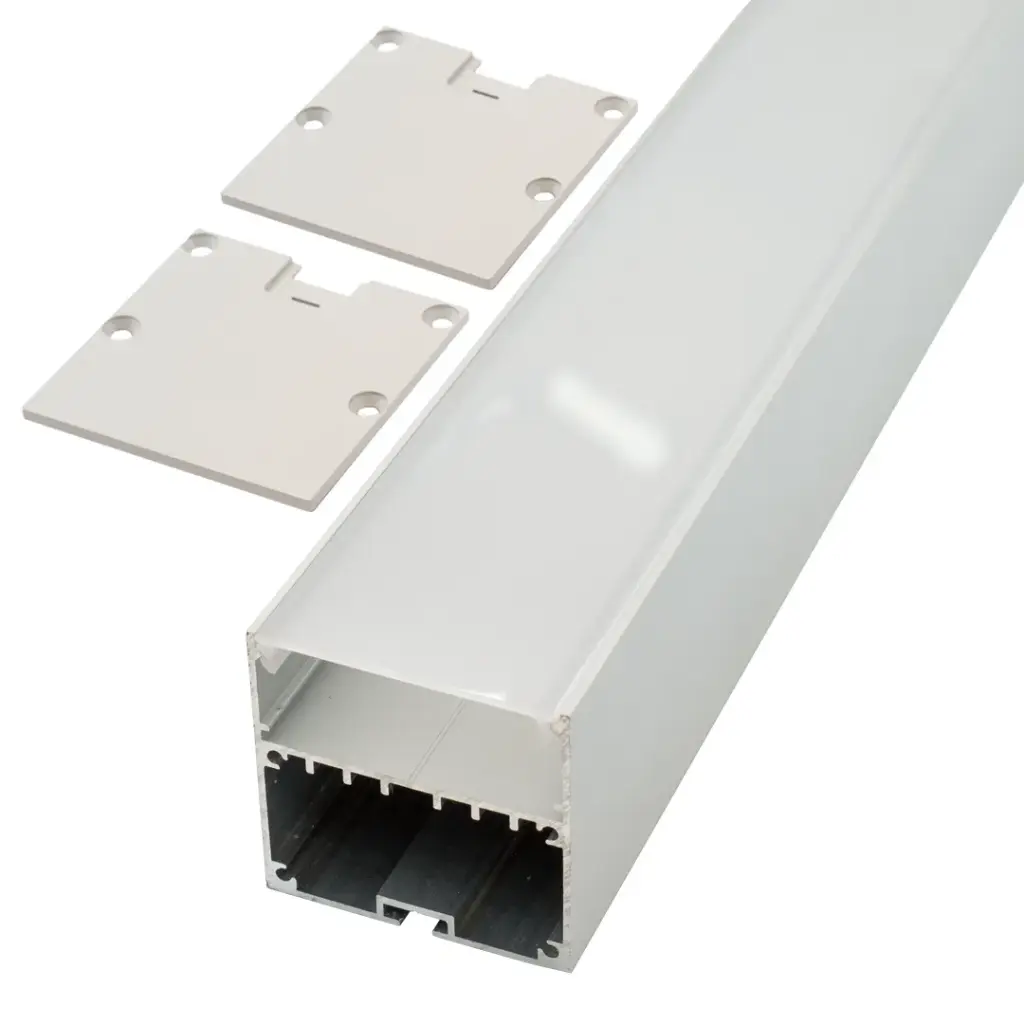 Perfil LED colgable de 50 mm x 50 mm