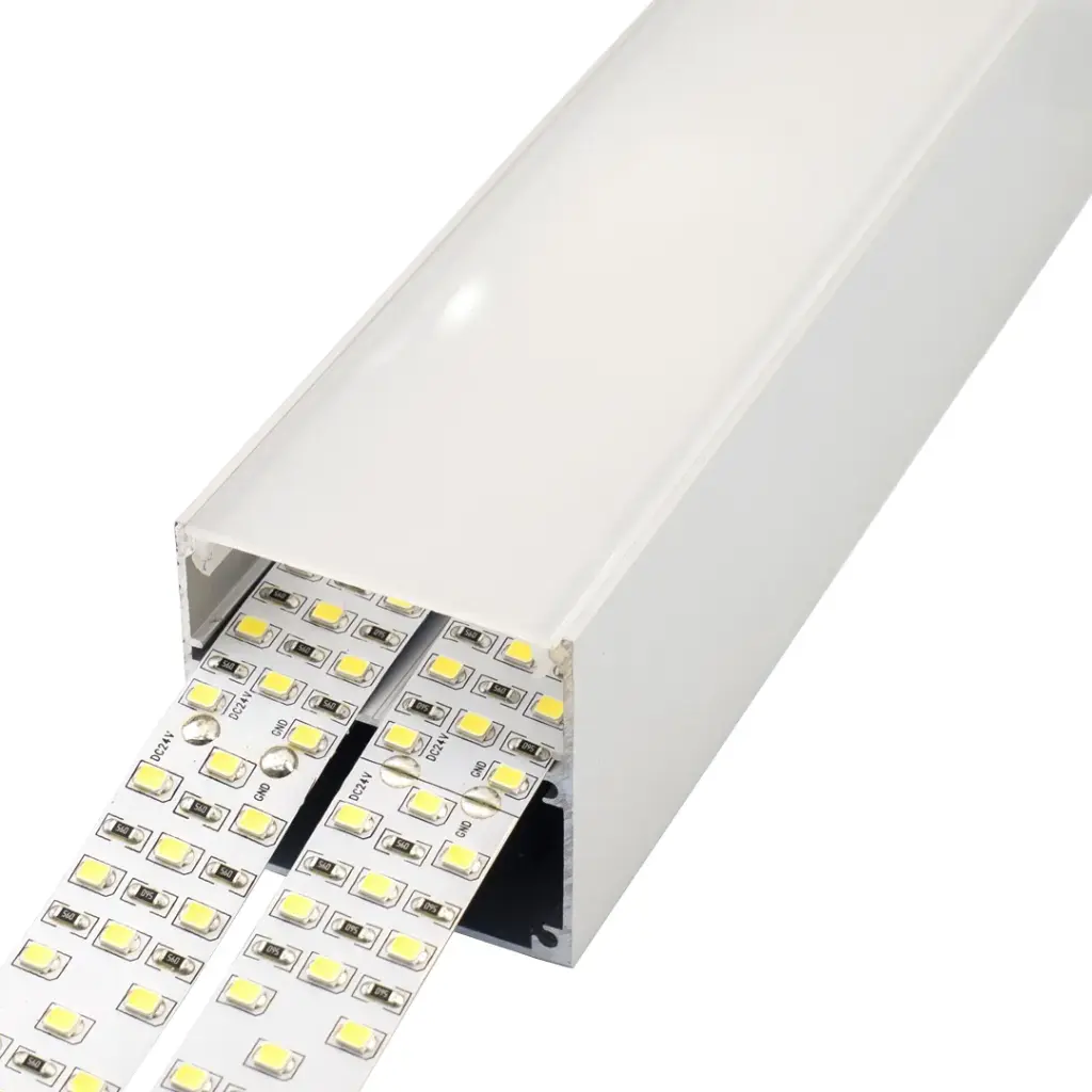 Perfil LED colgable de 50 mm x 50 mm