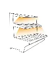 Tira LED para panadería 16,9W 128leds/m SMD2835 IP20 2.500ºK DC24V 10mm 5m