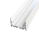 Perfil LED de superficie blanco con opción colgante de 50 mm x 35 mm