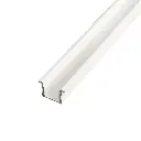 Perfil LED de empotrar de 23 mm x 14,5 mm blanco