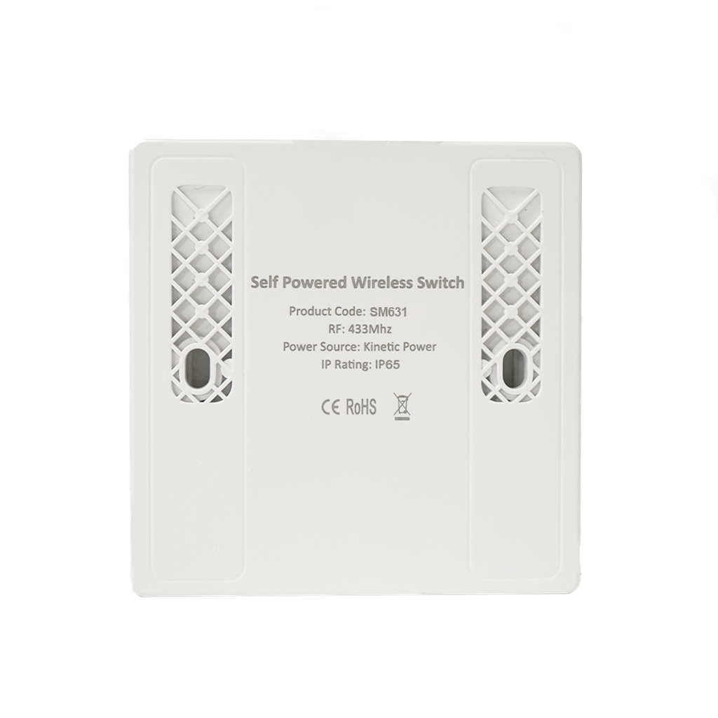 Interruptor inalámbrico blanco. 3 botones 