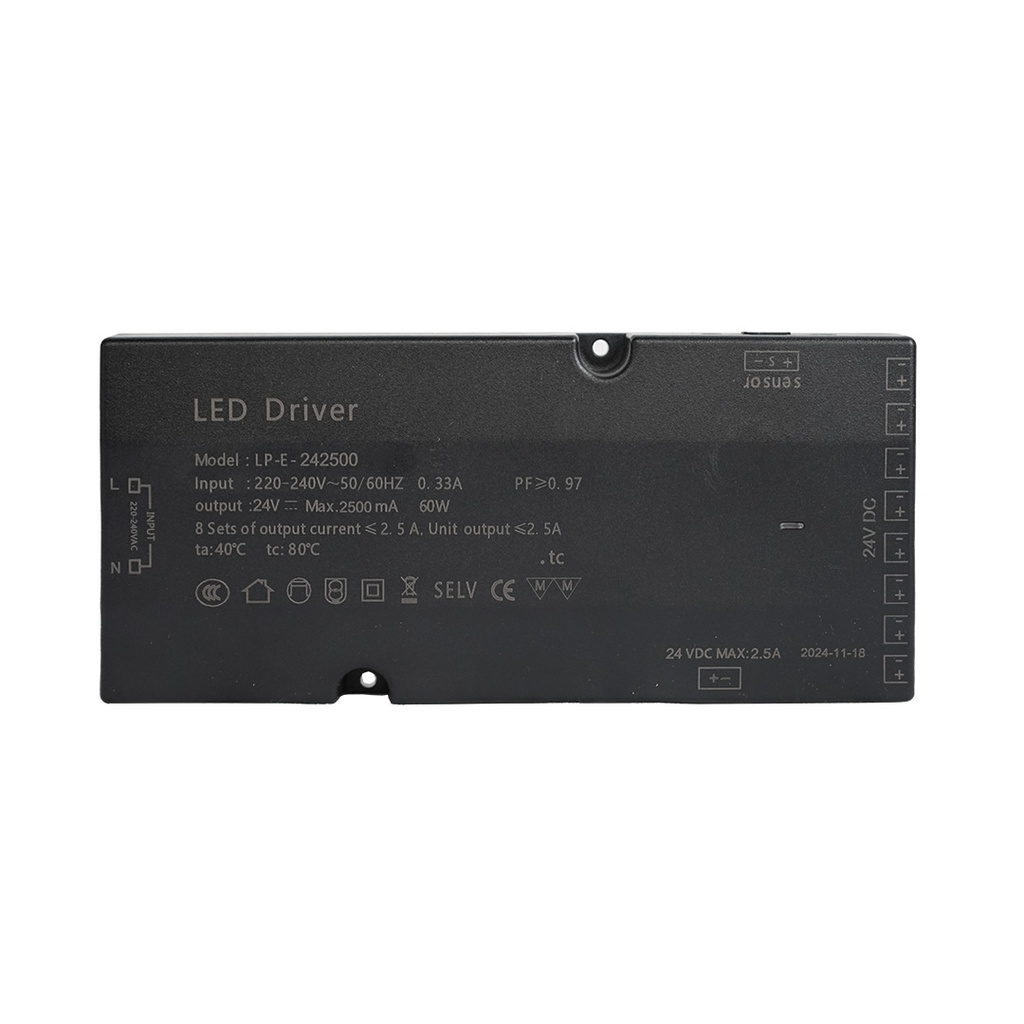 Fuente de alimentación 60W DC24V 2,5A