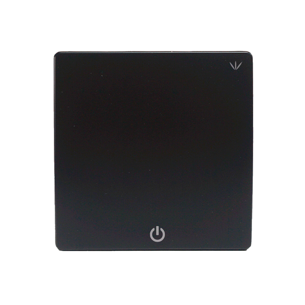 Interruptor inalámbrico negro. 1 botón