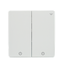 Interruptor inalámbrico blanco. 2 botones