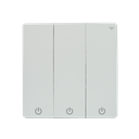Interruptor inalámbrico blanco. 3 botones