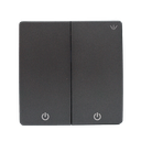 Interruptor inalámbrico gris. 2 botones