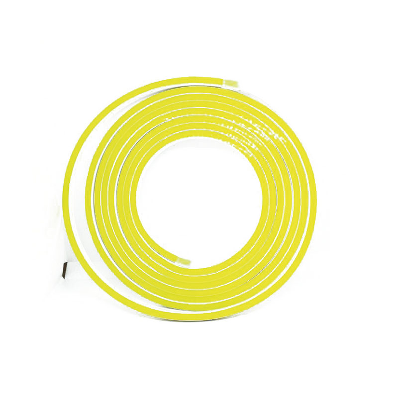 Tira LED de Neón Amarilla 9,6W DC24V IP67 140 LEDs/m 8mm 5m