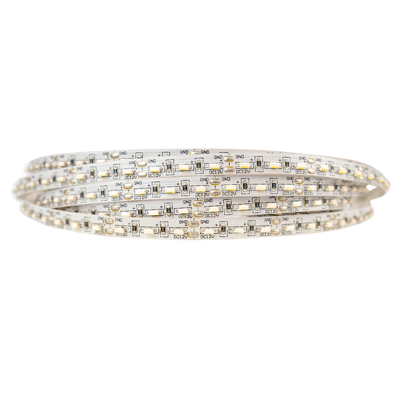 Tira LED 10W 120LEDs/m SMD3014 IP20 Luz Lateral Fría 6000ºK DC12V 6mm 5m