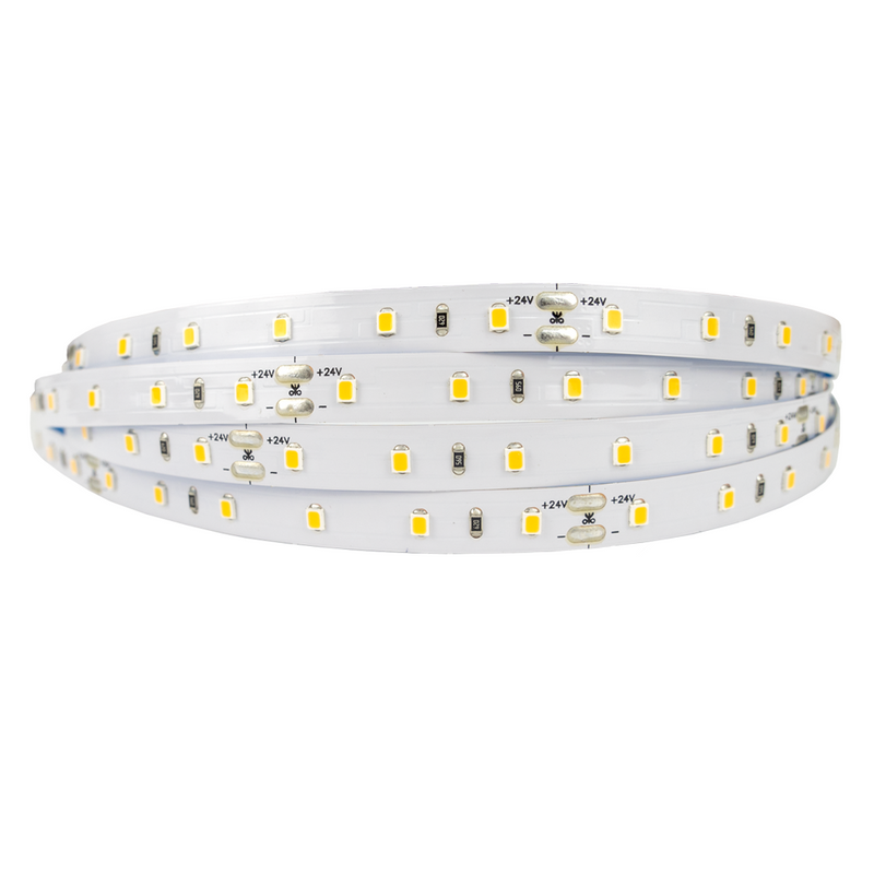 Tira LED 12,65W DC24V IP20 60LEDs/m SMD2835 Luz Extra Cálida 2300ºK 10mm 5m 