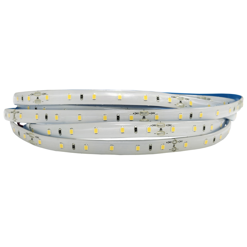 Tira LED 12,65W DC24V 60LEDs/m SMD2835 IP65 Luz Neutra 3686ºK 10mm 5m