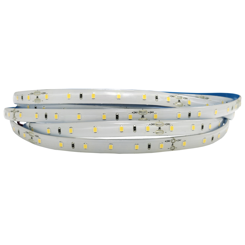 Tira LED 12,65W DC24V 60LEDs/m SMD2835 IP65 Luz Fría 6000ºK 10mm 5m