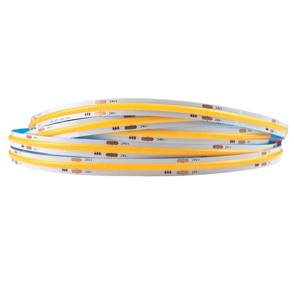 Tira LED COB 11W 420LEDs/m IP20 Luz Fría 6500ºK DC24V 8mm 5m