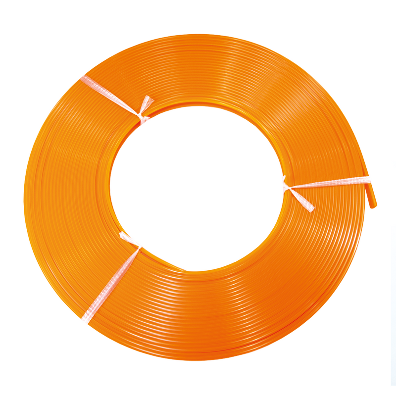 Difusor naranja en rollo de 30 m. para perfiles LED con ancho de 12,5 mm.