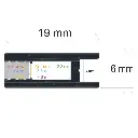 Extra-thin surface-mounted LED profile (6 mm x 19 mm)