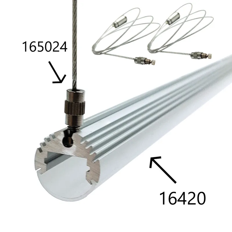 Fixation de suspension de 1 mètre pour profilé LED 16420