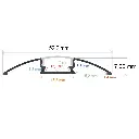  LED-Aufbauprofil, 52,2 mm x 7,66 mm