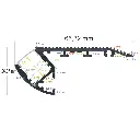 Profilé LED pour escaliers, 66,32 mm x 26,97 mm