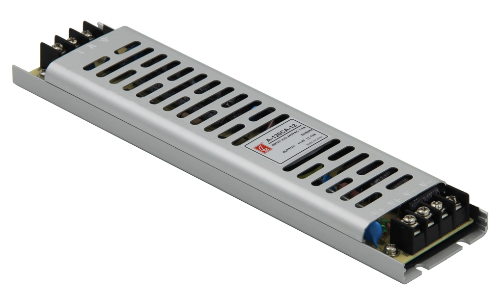Fuente de alimentación alargada para tiras LED 100W DC12V IP20
